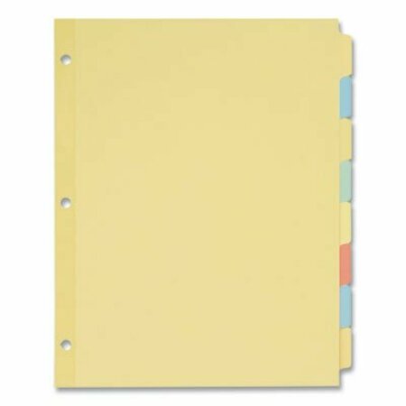 AVERY DENNISON Avery, WRITE & ERASE PLAIN-TAB PAPER DIVIDERS, 8-TAB, LETTER, MULTICOLOR, 24 SETS 11509
